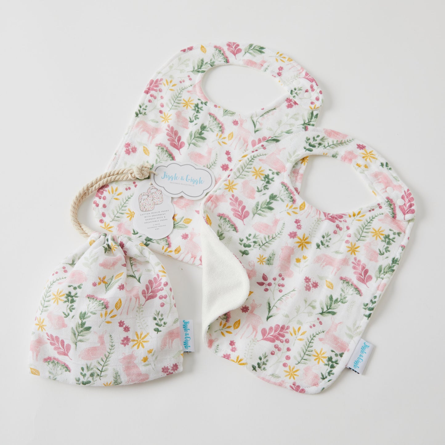 Muslin Bib 2 Pack | Earth Spirit