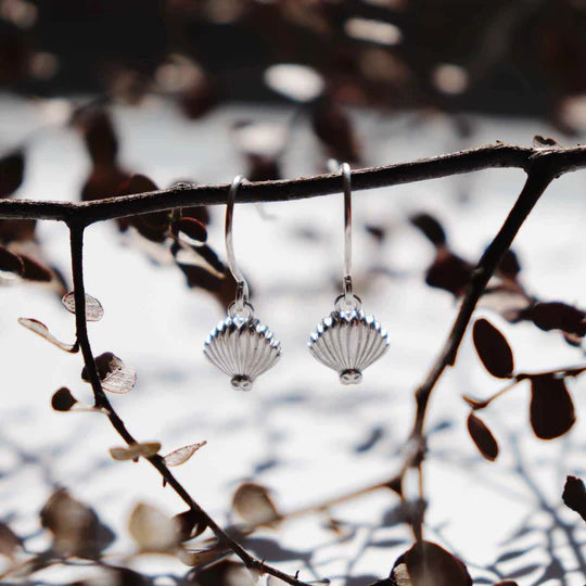 Piwakawaka Fantail Pendant Earrings | Silver