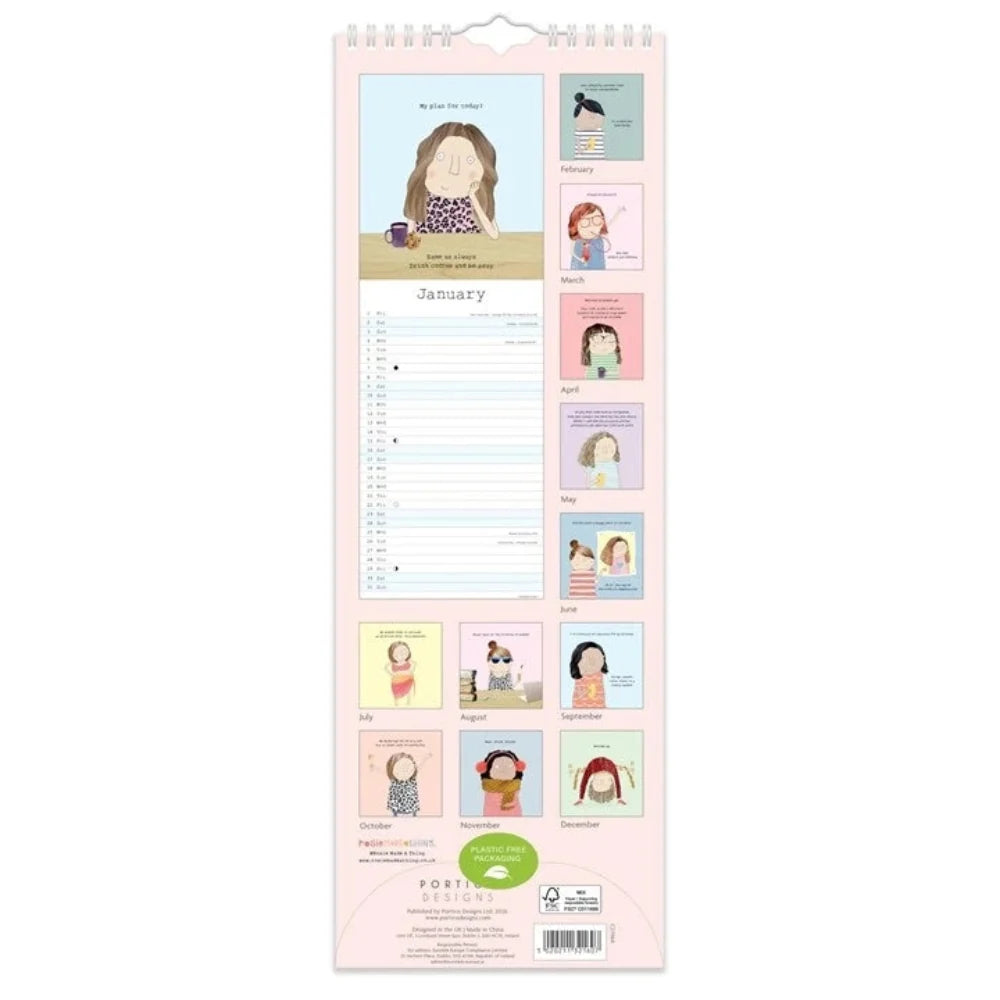 Rosie Made A Thing | 2027 Slim Calendar