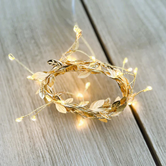 Gold Garland Fabric Seed Light