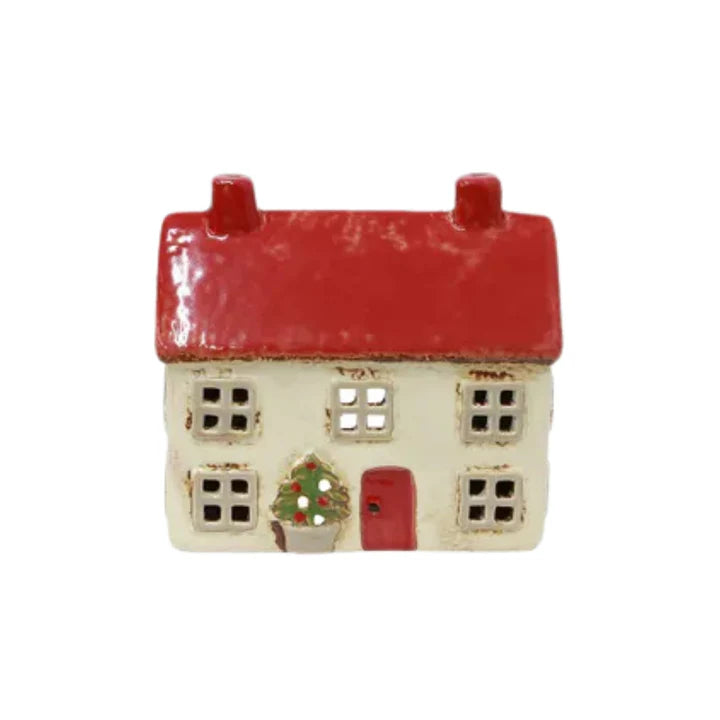 French Country - Alsace Tea Light Cottage Christmas Stone