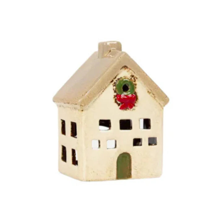 French Country - Alsace Tea Light Villa Christmas Stone