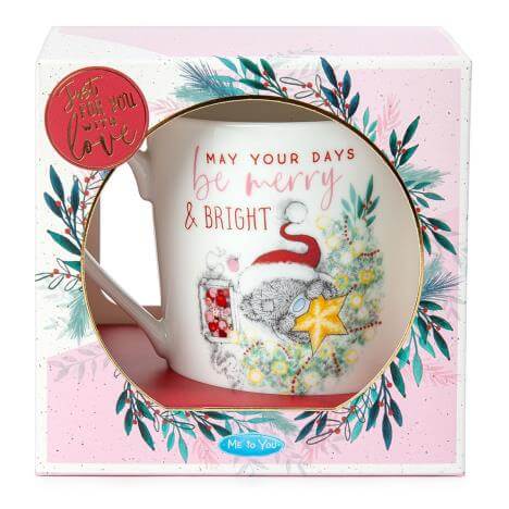 Me to You XMAS BOXED MUG MERRY BRGHT
