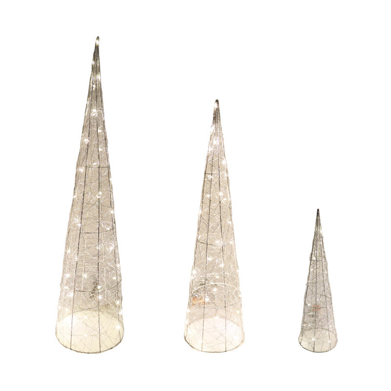 Vienna Wire Cone Set of 3 Silver