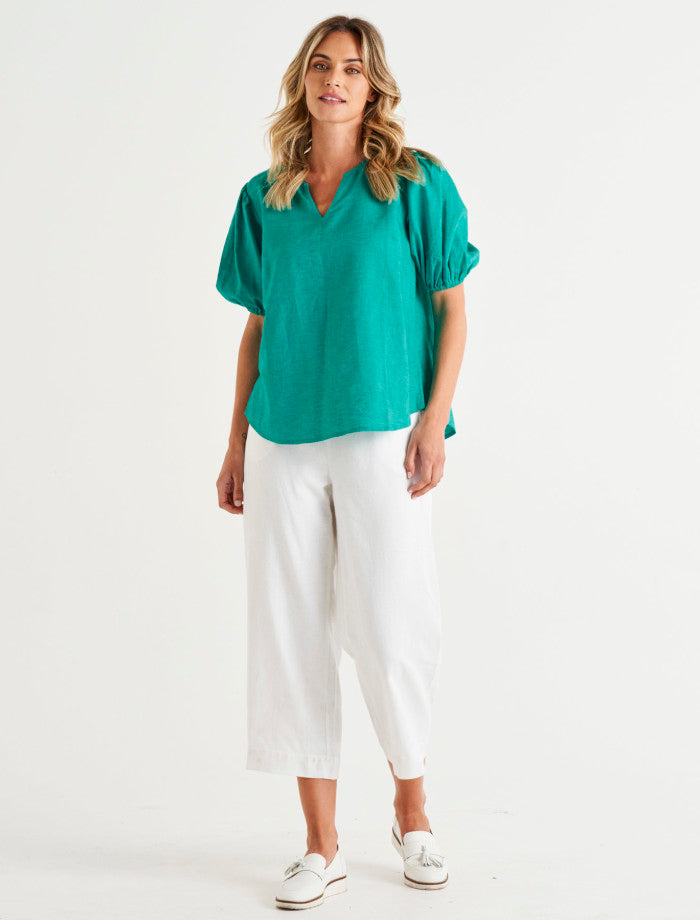Betty Basics | Alba Blouse Teal