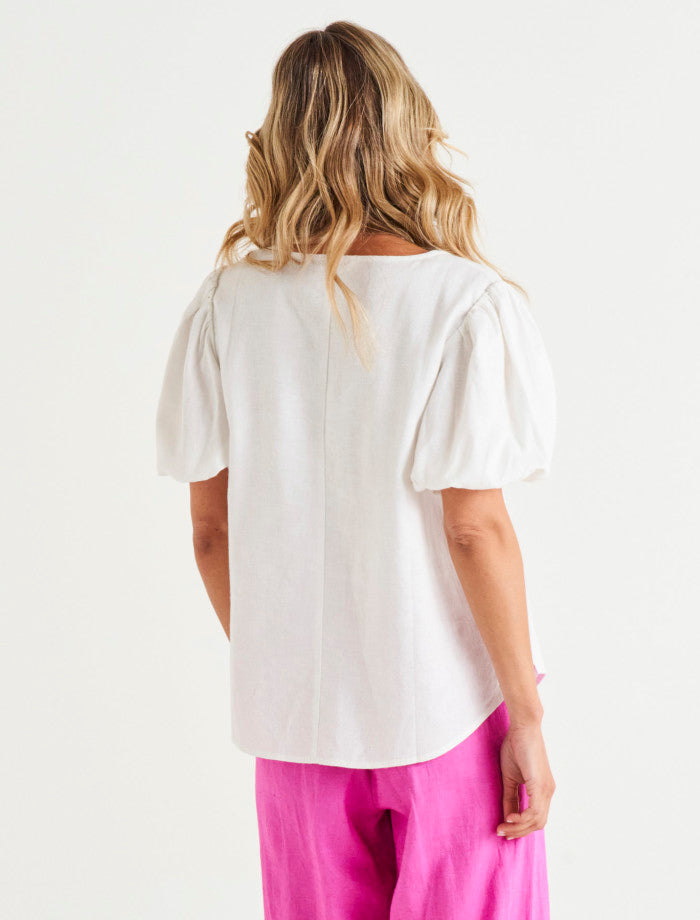 Betty Basics | Alba Blouse White