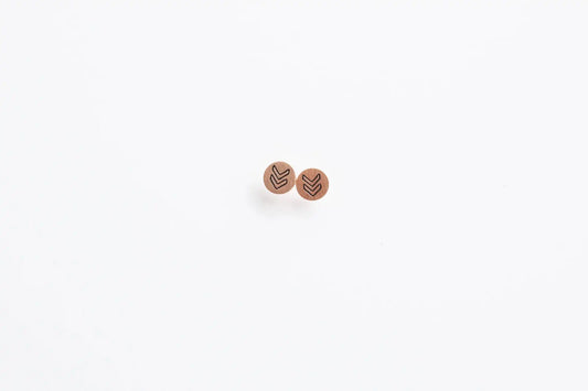 Arrow rose earrings