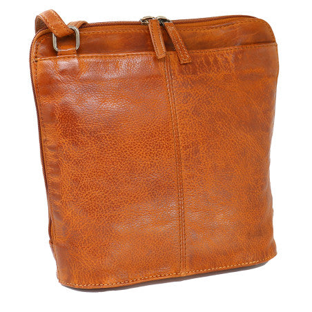 Baron Small Leather Handbag Cognac