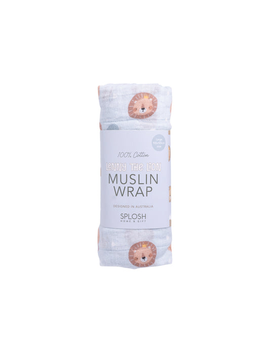 Baby Lion Muslin Wrap