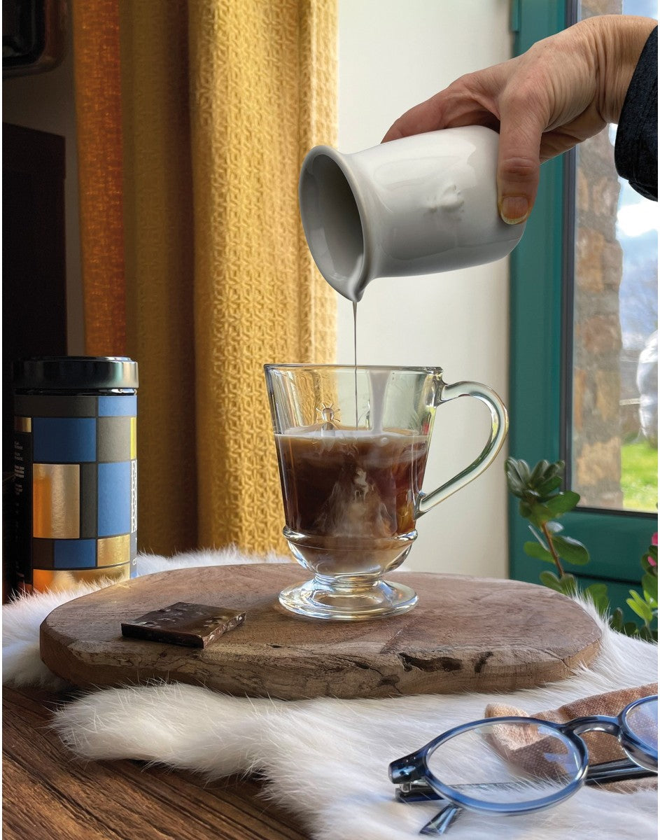 Glass Bee Mug