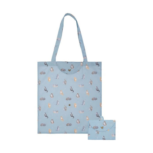 'Feline Friends' cat Foldable Shopping Bag