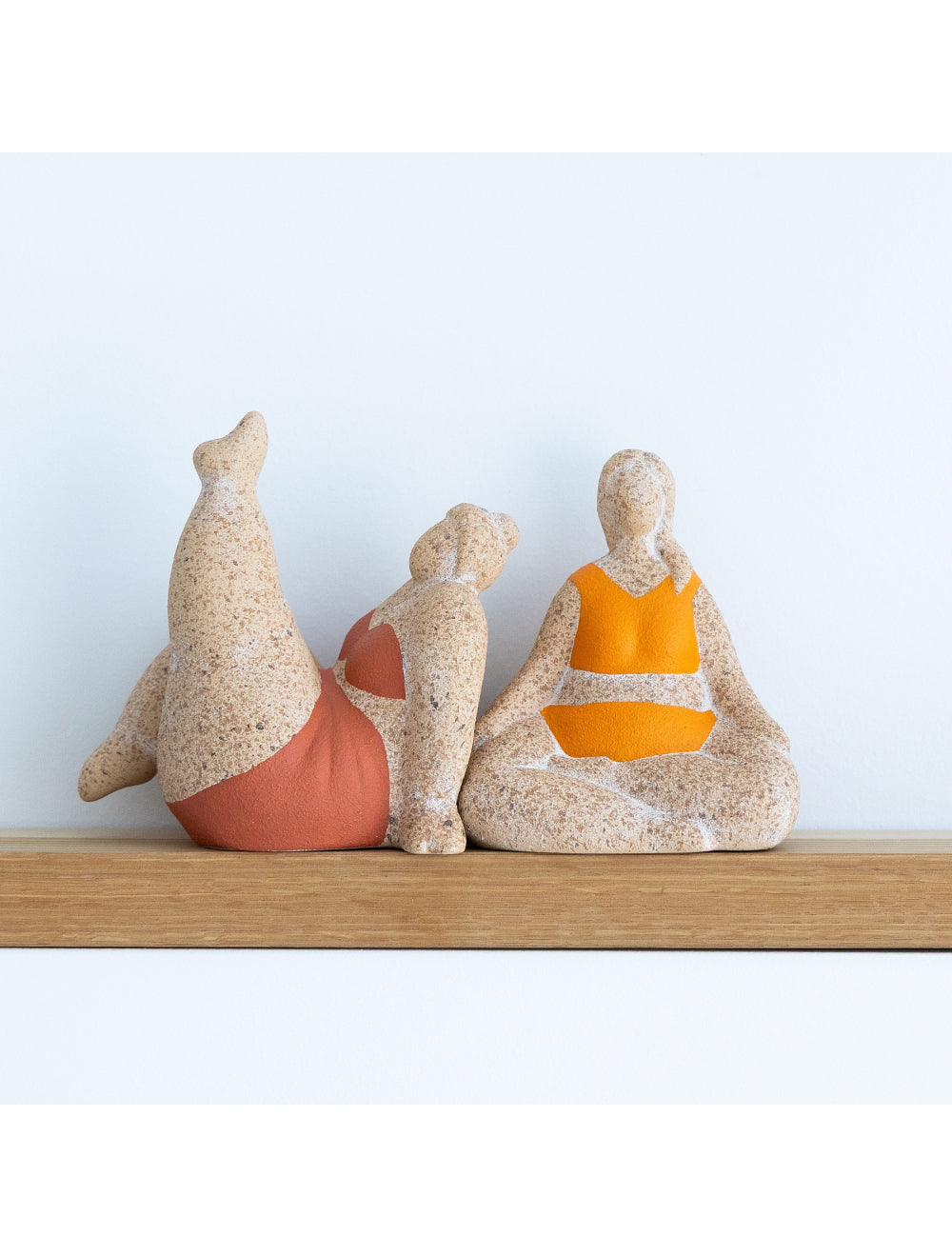 Billie Bathing Terracotta Statue Orange