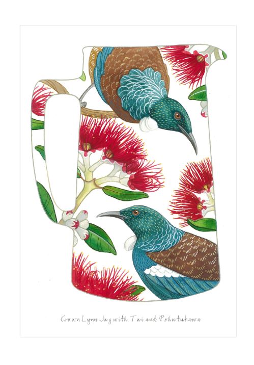 Wolfkamp & Stone - Tui & Pohutukawa - Card