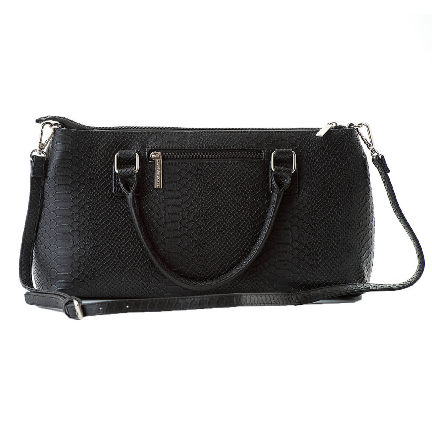 Kate Cool Clutch Bag (Black Snakeskin)
