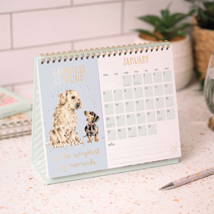 Hello Desk Calendar 2025