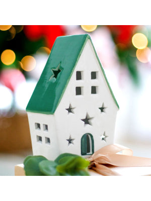 Christmas Light Up Ceramic House
