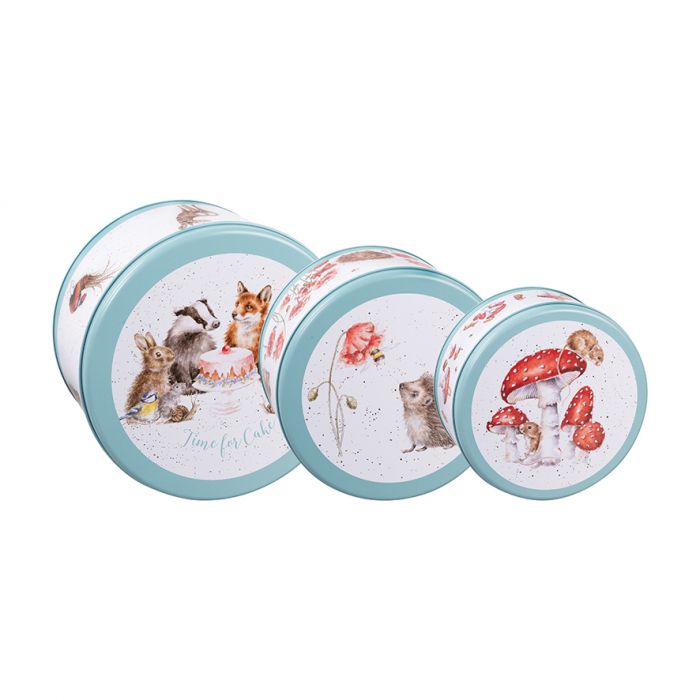 Wrendale 'The Country Set' Country Animal Cake Tin Nest