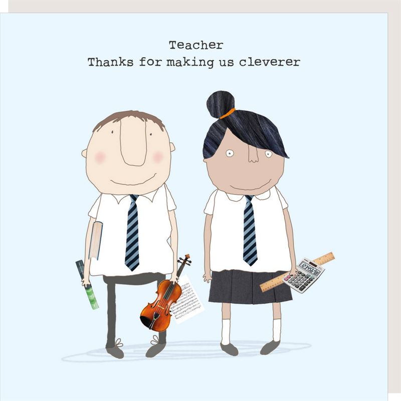 Rosie Made A Thing - Cleverer - Thank You Card