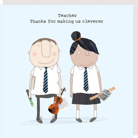 Rosie Made A Thing - Cleverer - Thank You Card