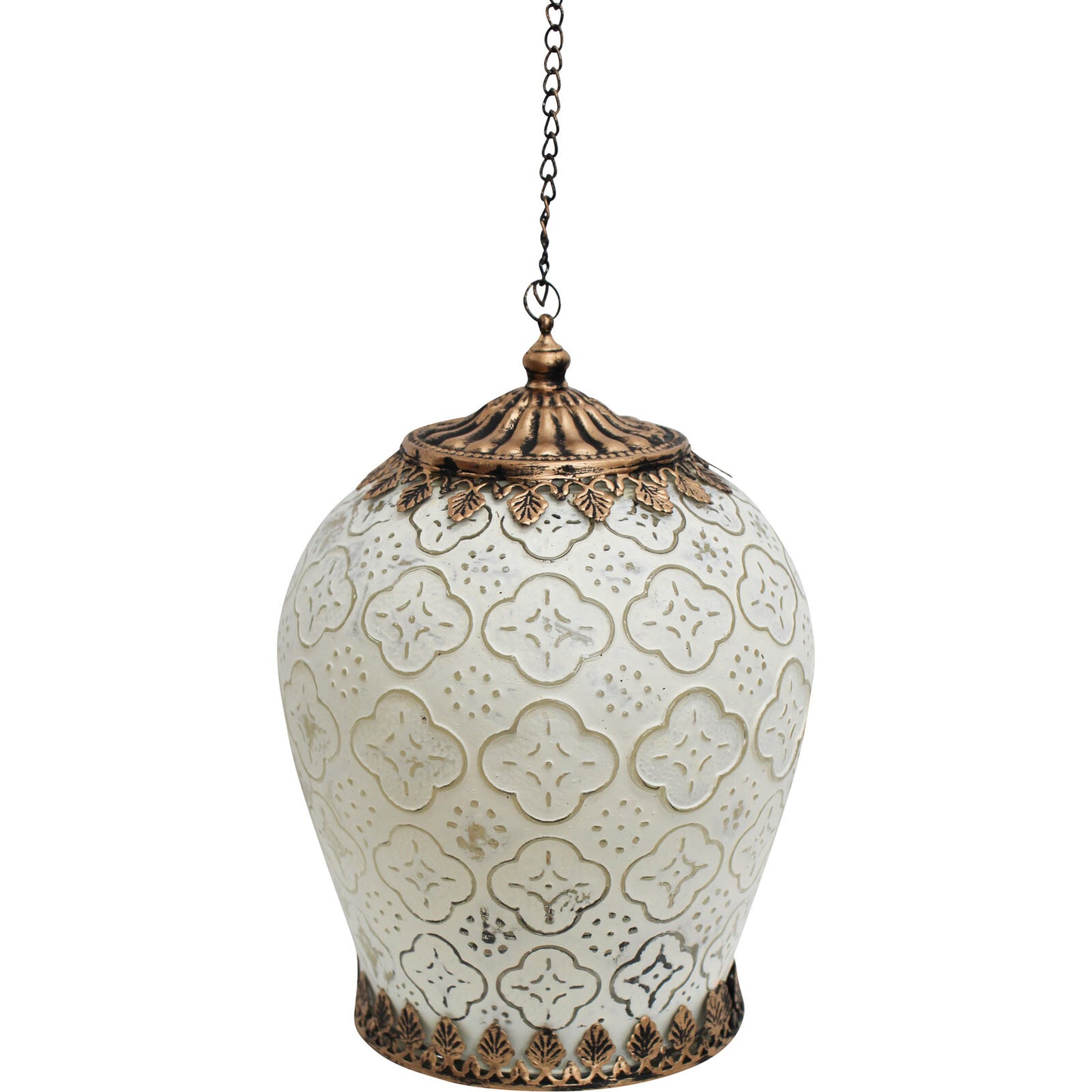 Lantern Led Foil Xl White is