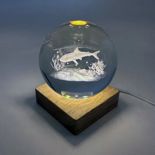 Shark Crystal Ball with Light