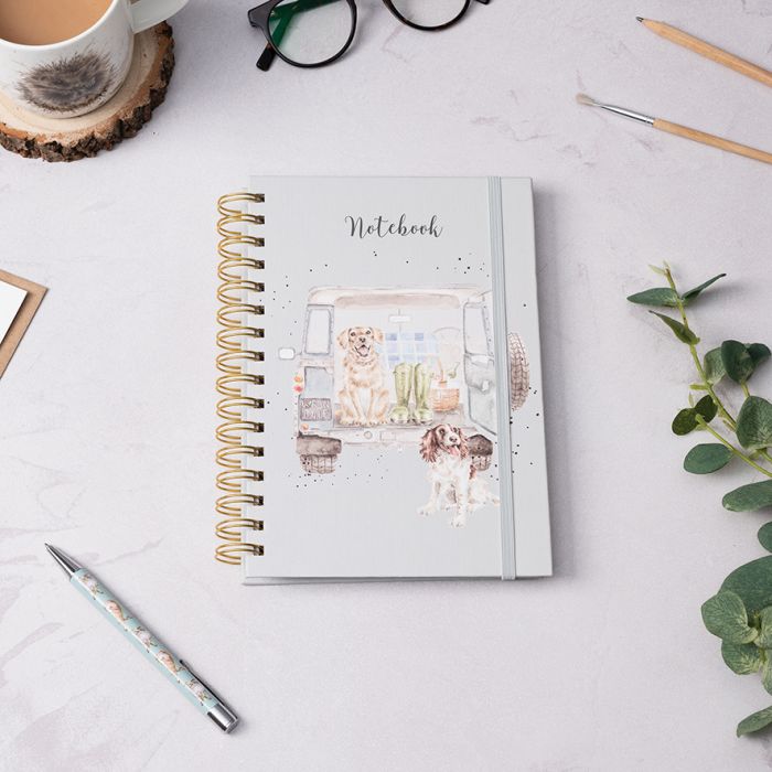'Paws for a Picnic' Labrador & spaniel notebook