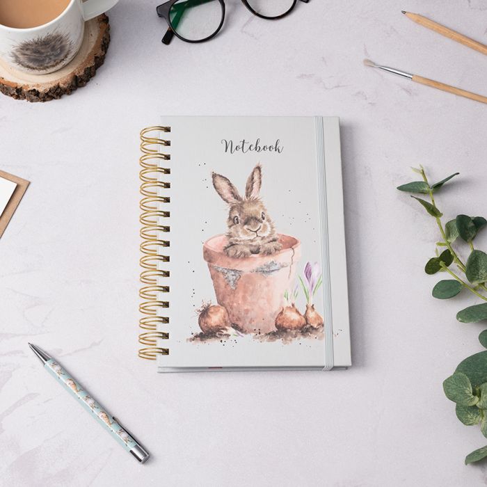 Wrendale 'The Flower Pot' rabbit notebook