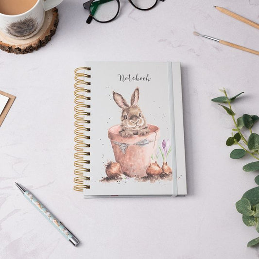 Wrendale 'The Flower Pot' rabbit notebook