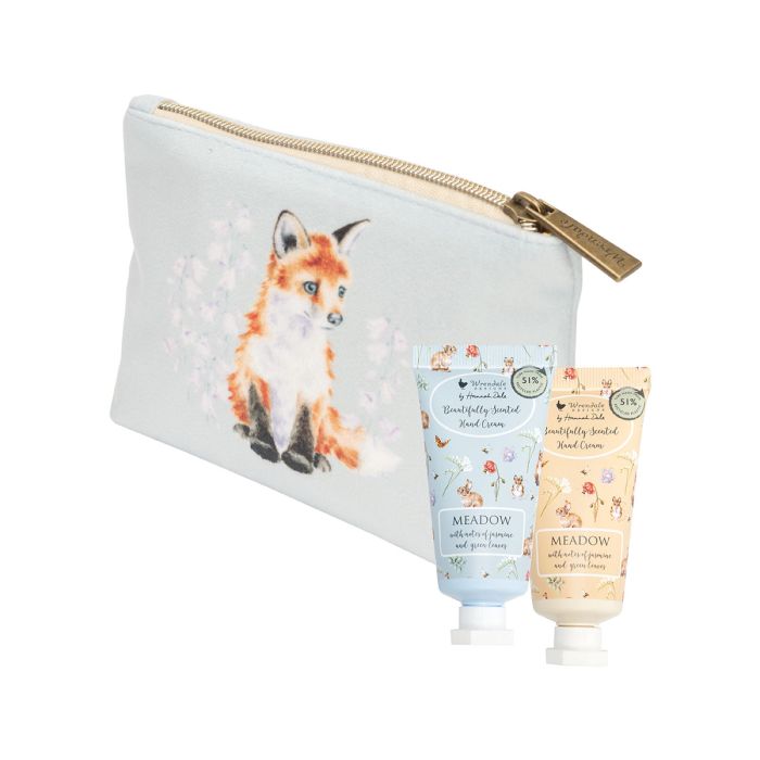 'Meadow' Rabbit and Fox Mini Hand Cream Gift Pouch