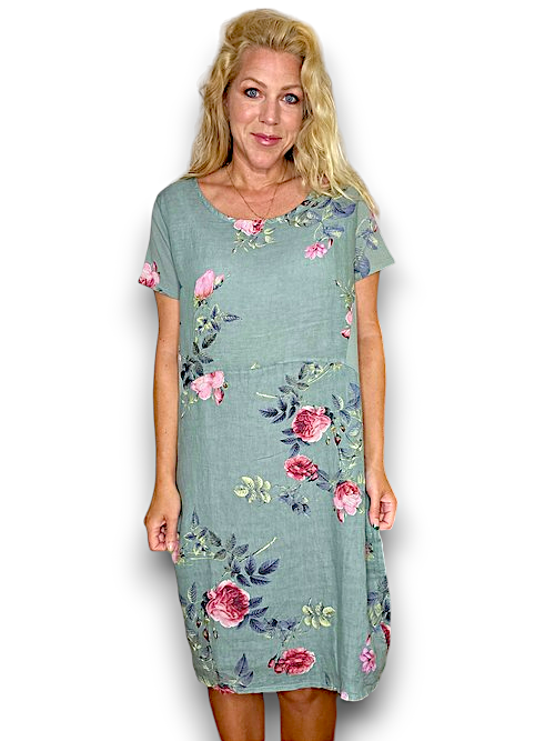 Helga May Thorn Rose Jungle Dress | Faded Forrest