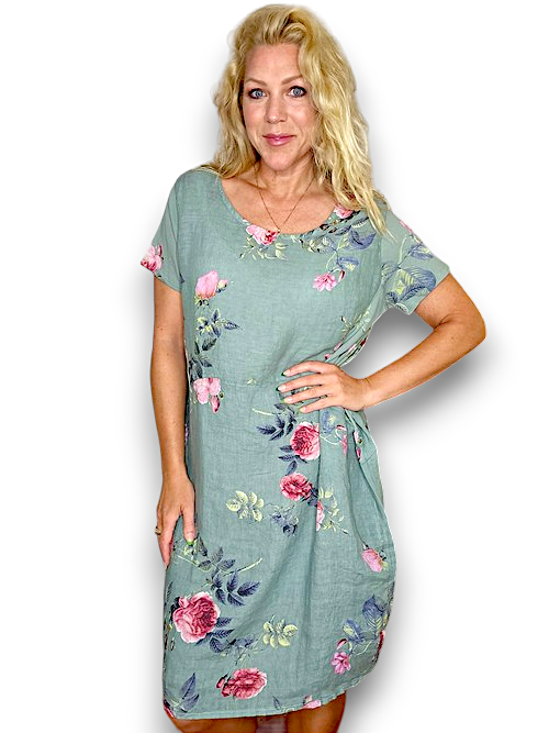Helga May Thorn Rose Jungle Dress | Faded Forrest