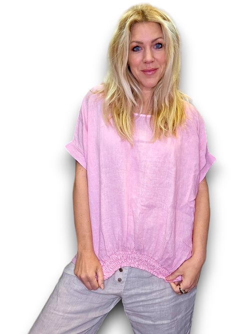 Pale Pink Plain River Tee