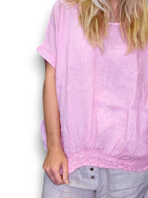Pale Pink Plain River Tee