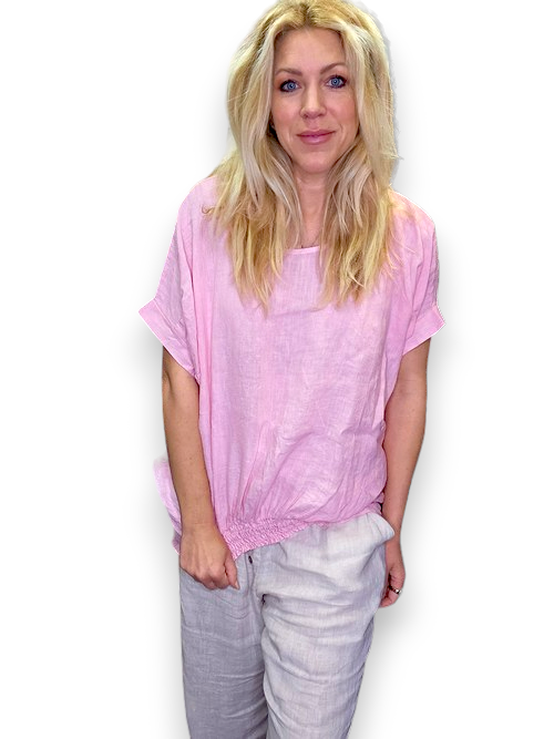 Pale Pink Plain River Tee