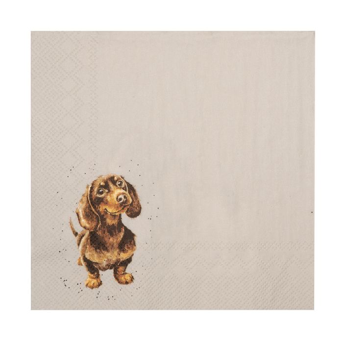 'Growing Old Together' Spaniel and Labrador Lunch Napkin