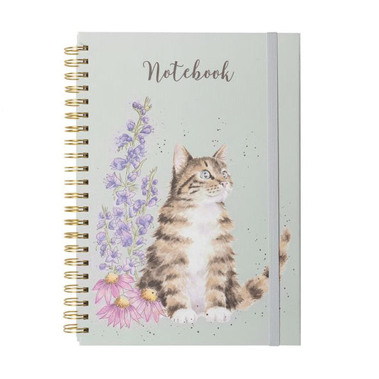 Wrendale 'Whiskers and Wildflowers' cat A4 notebook