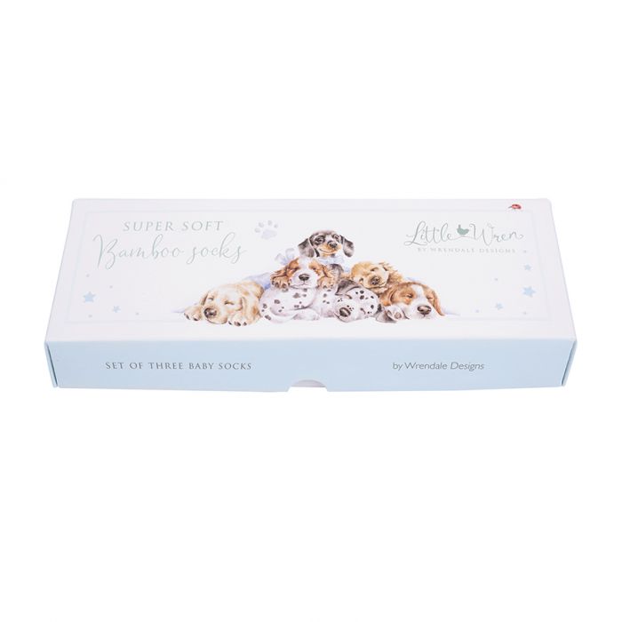Wrendale 'Little Paws' Dog Baby Socks