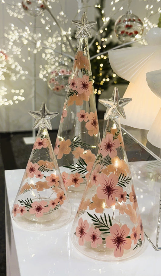 Clear Glass Cone Manuka Tree