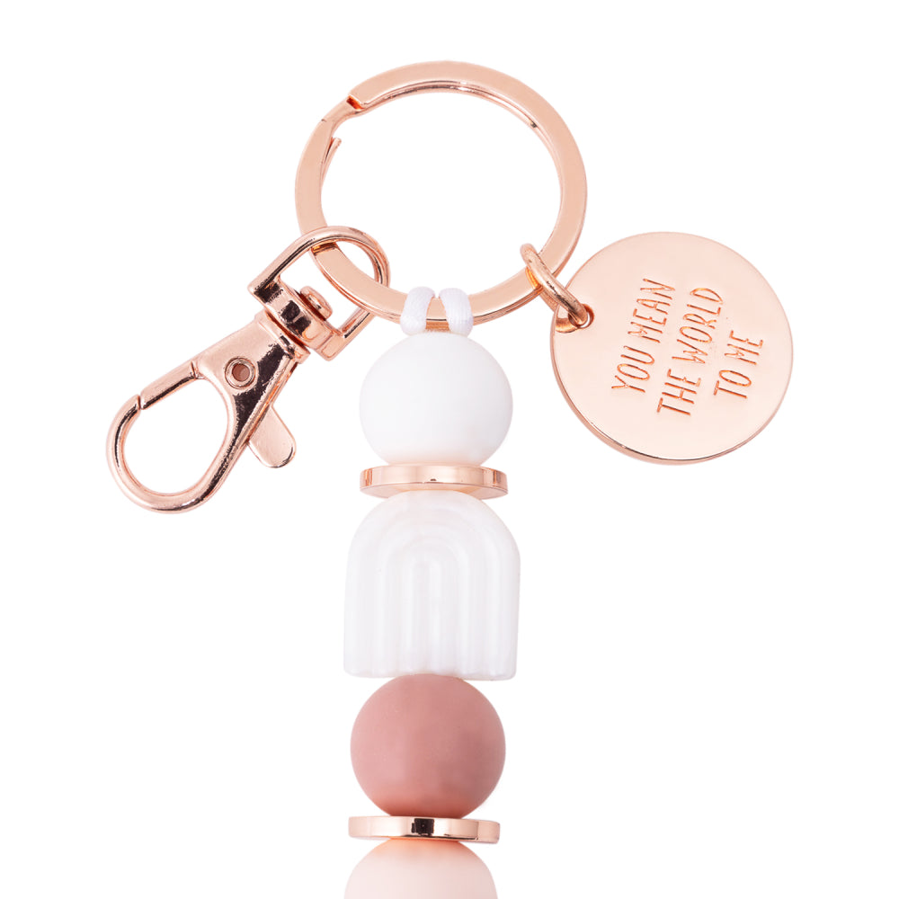 World to me Silicone Keyring