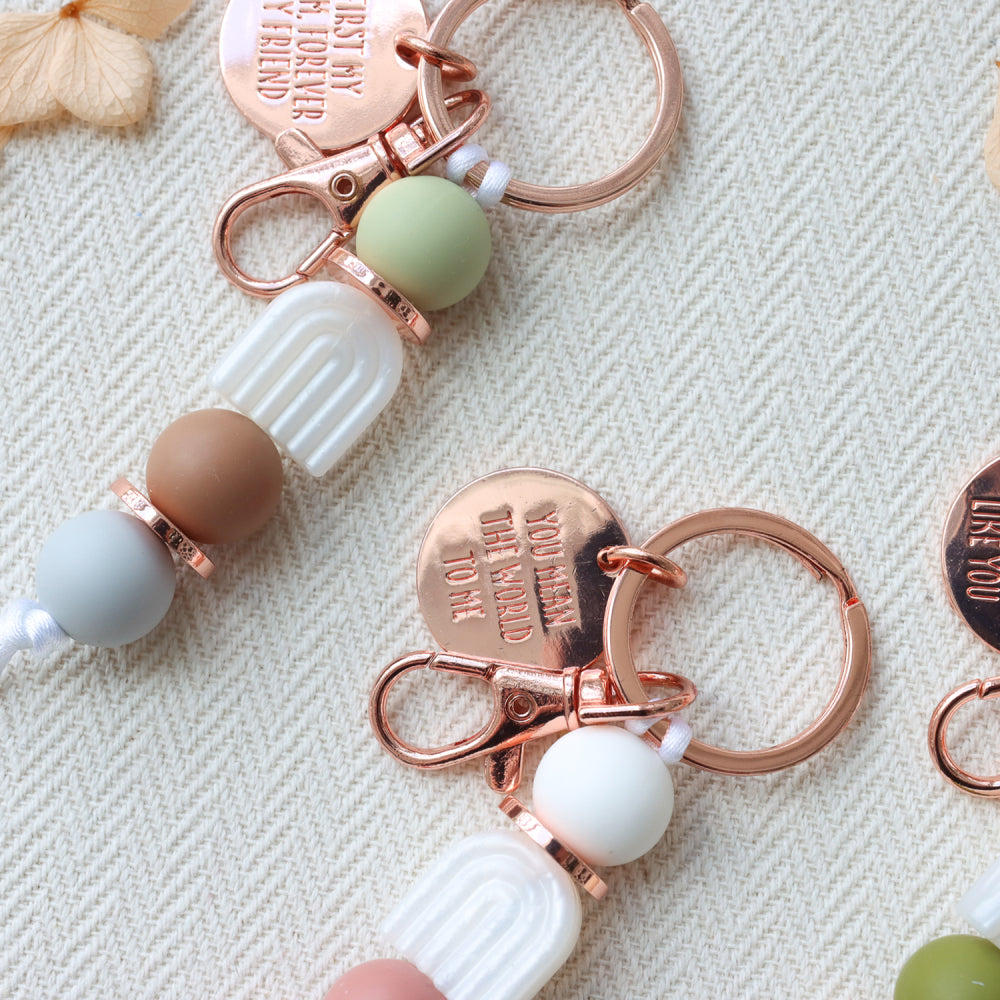 World to me Silicone Keyring