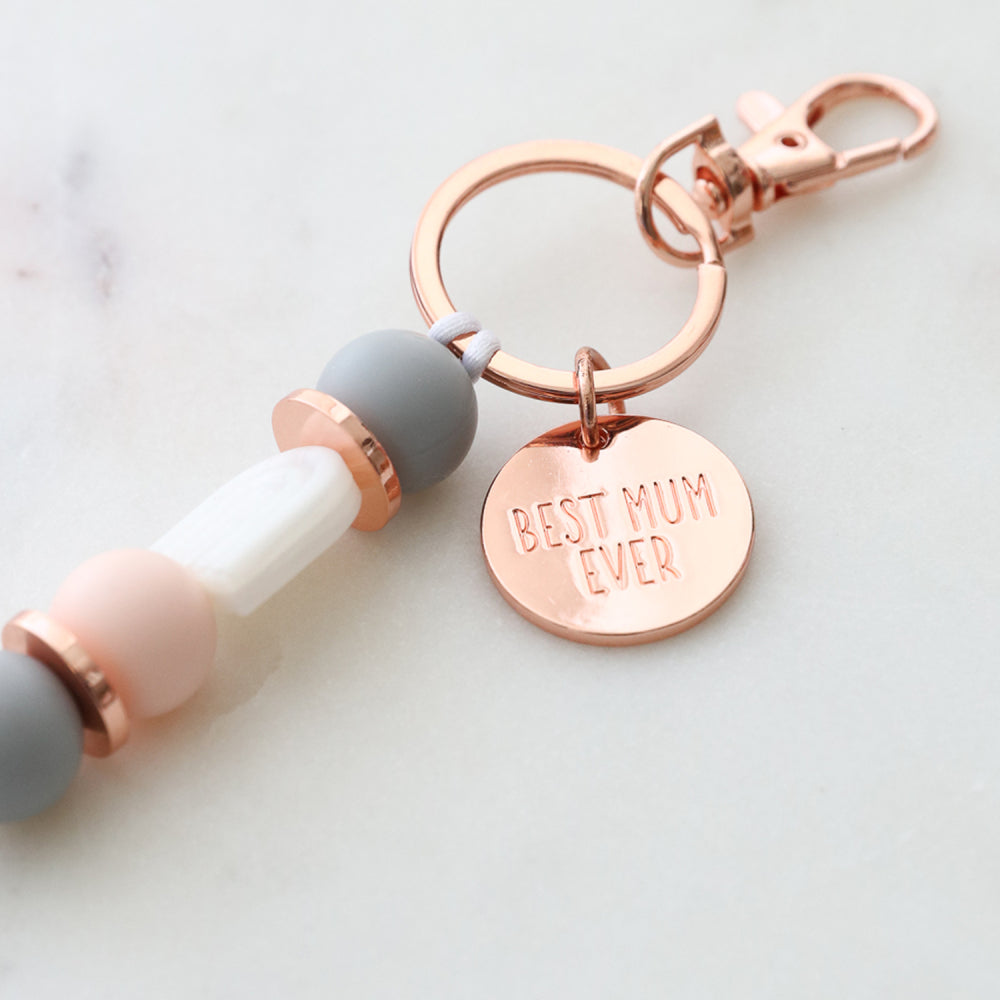 Best Mum Silicone Keyring