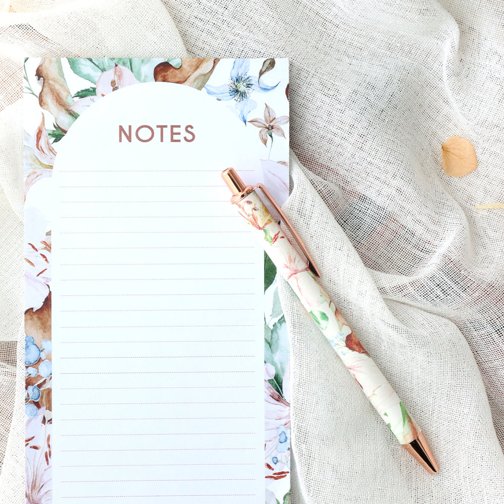 Floral Magnetic Notepad