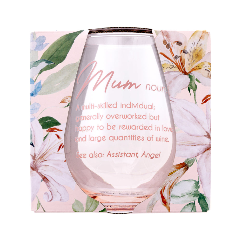 Mother's Day Stemless Wine Glass