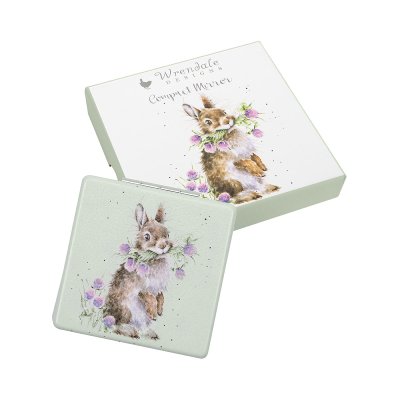 'Head Clover Heels' rabbit Compact Mirror