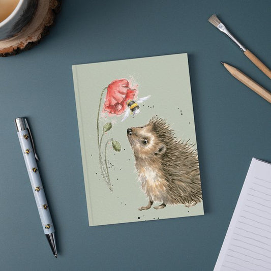Busy as a Bee' Hedgehog A6 Notebook