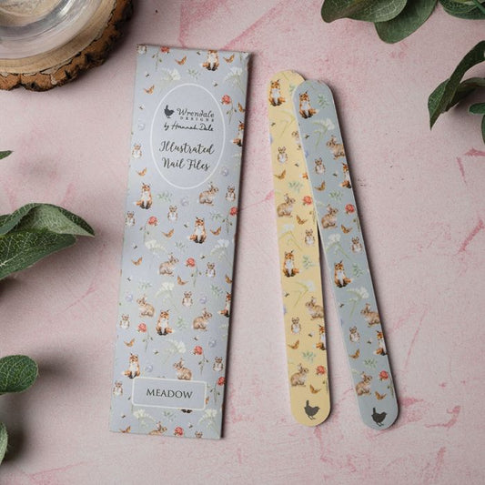 Wrendale 'Meadow' Rabbit and Fox Nail File Set