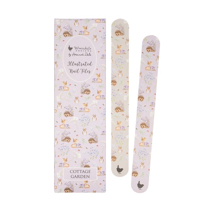 Wrendale 'Cottage Garden' Hedgehog and Wren Nail File Set