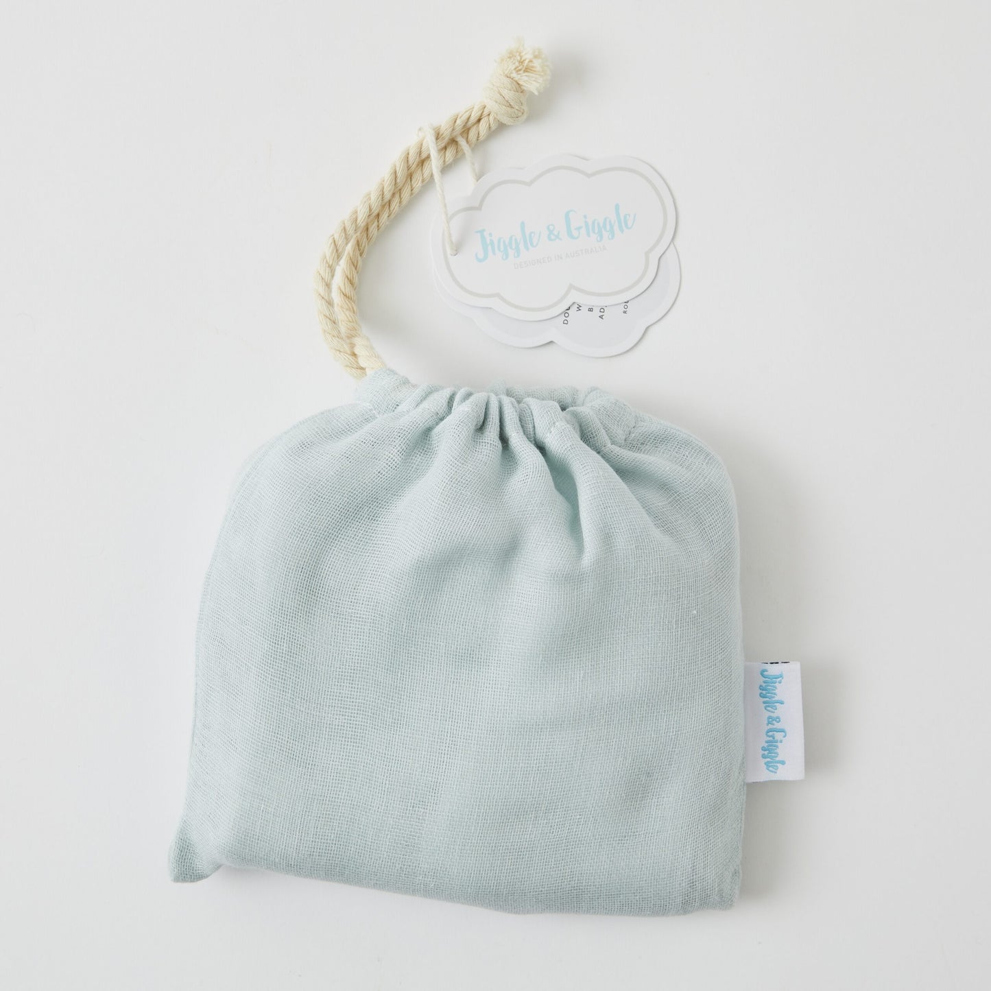 Misty Blue Double Muslin Bib 2pack