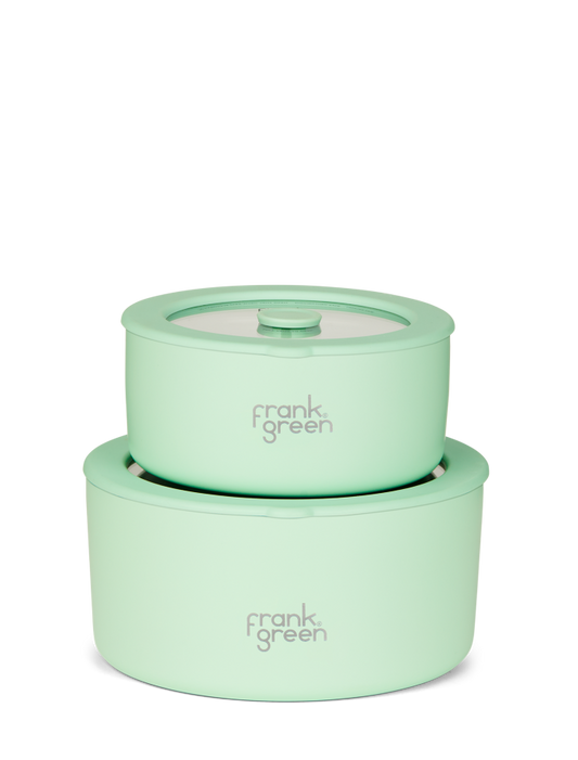 frank green stainless steel bowls s/2 | mint gelato