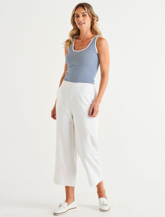 Parker Pant Set- Stone Blue Check main image 1